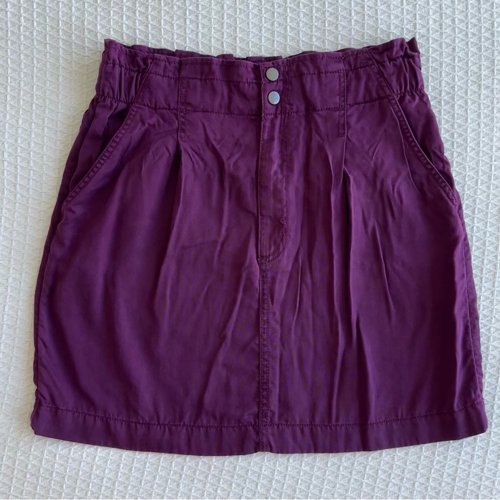 LOFT purple mini skirt